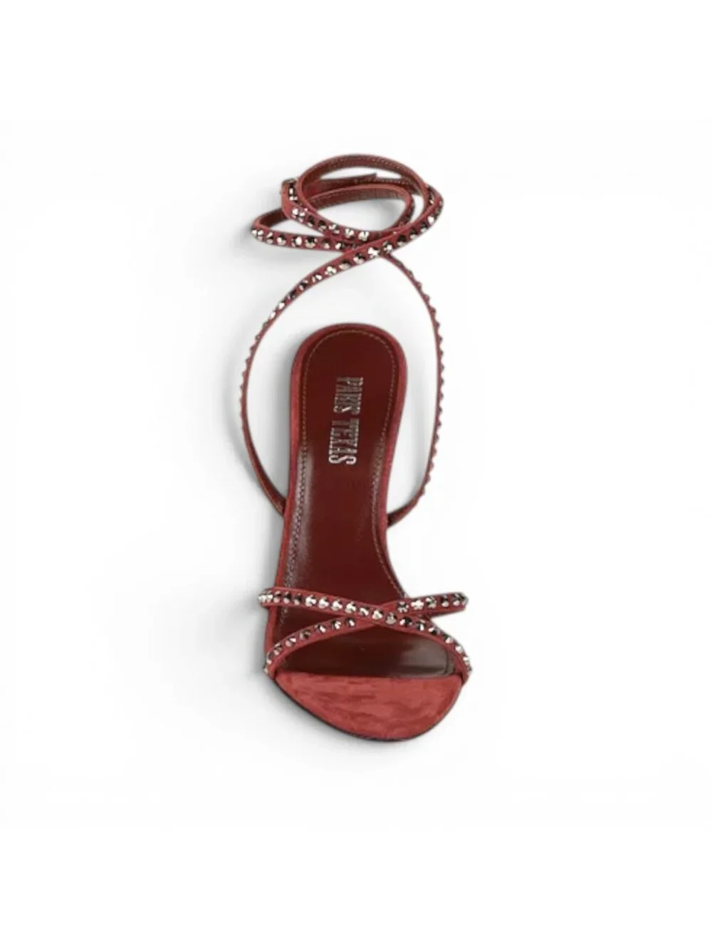 Paris Texas Holly Zoe 105 Stud Embellished Sandals Brown EU39 US 8.5 NIB